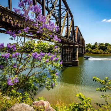 Rail Bridge Hastings River Wauchope New South Wales, Australia