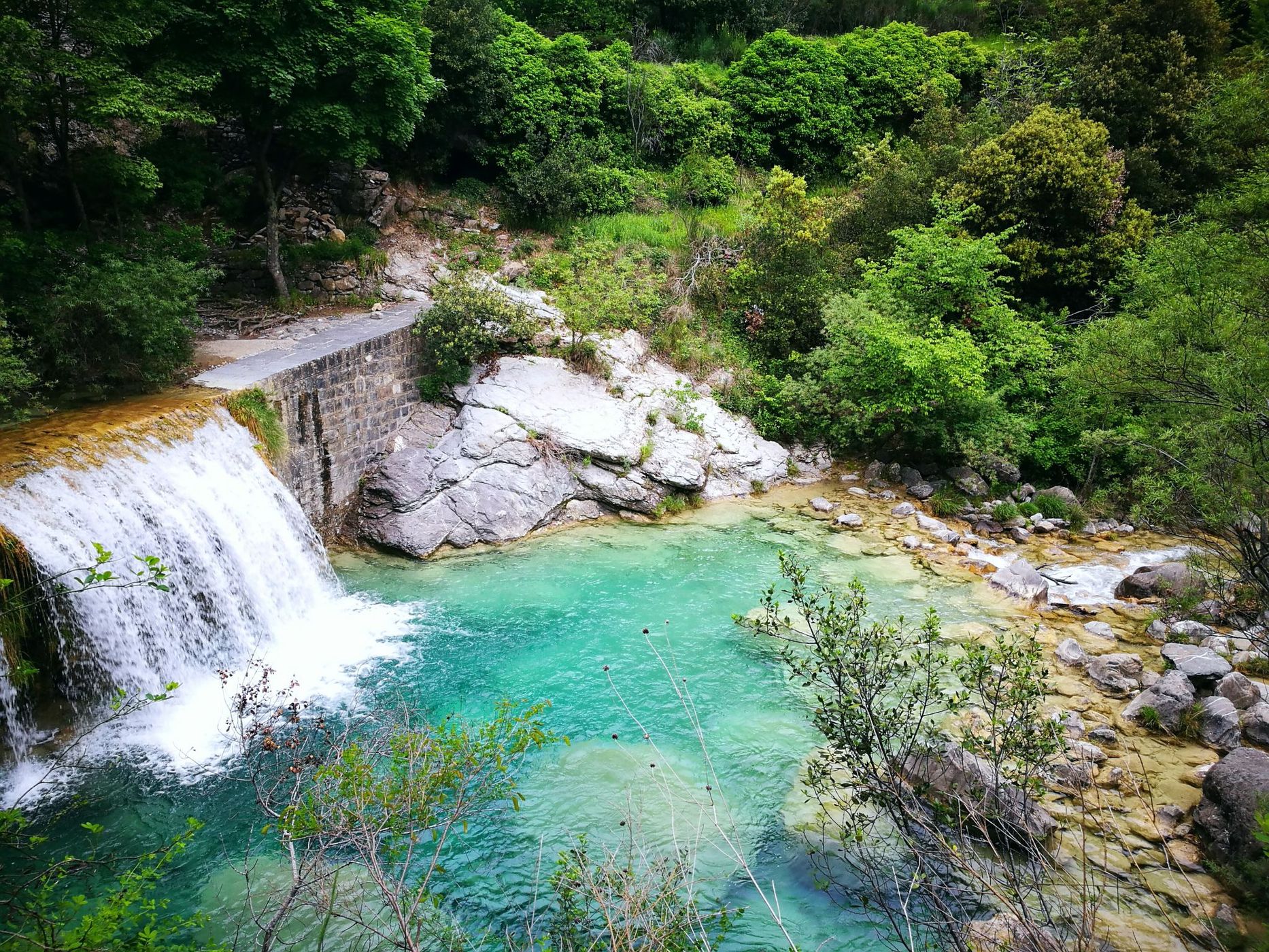 Rocchetta Nervana river, Italy