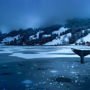Schwarzsee Winter, Switzerland