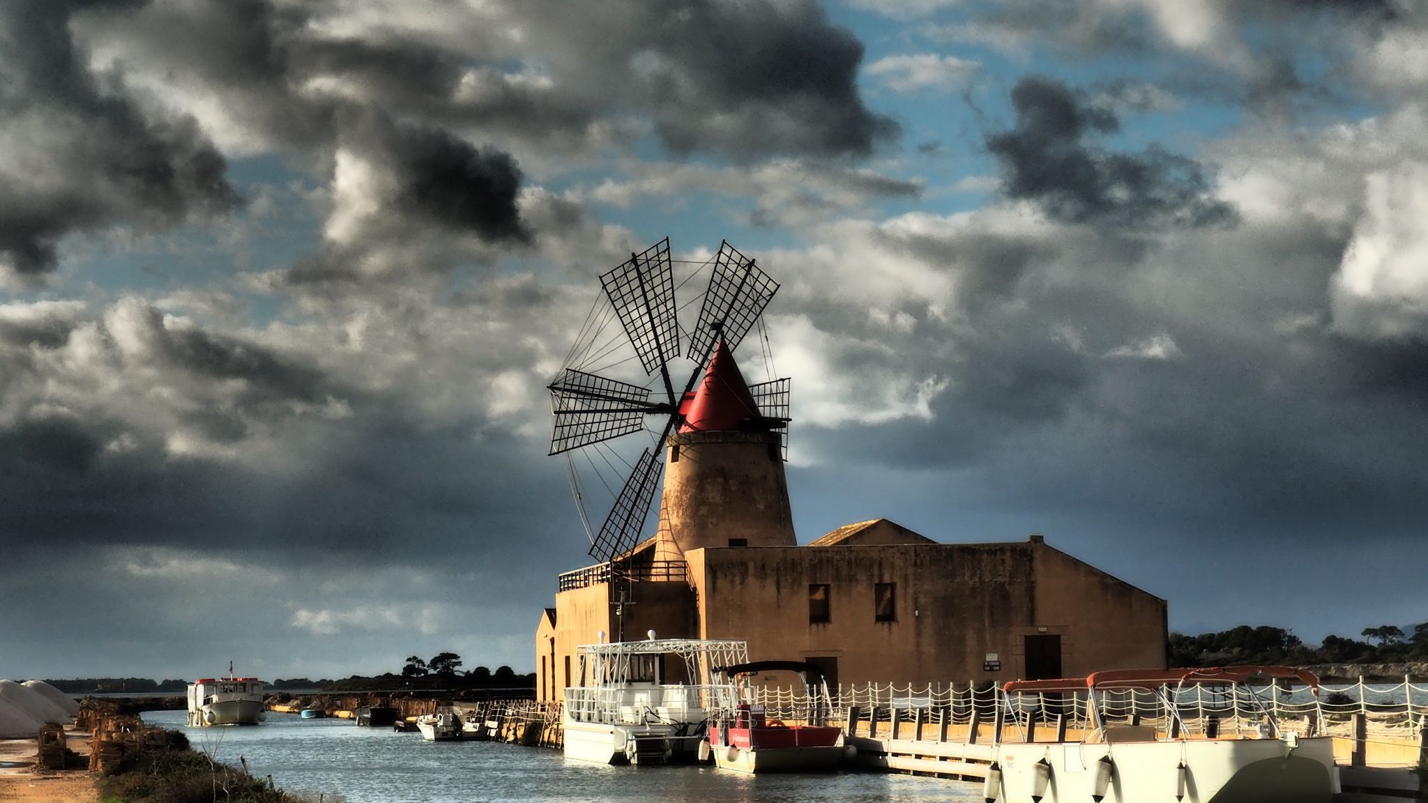 Sicilian Windmills, Italy