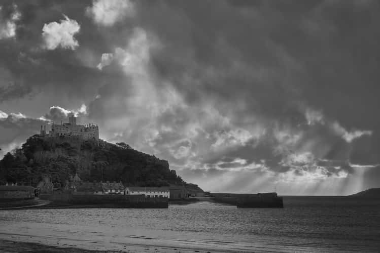 View of St Michael’s Mount from Marazion Car Park