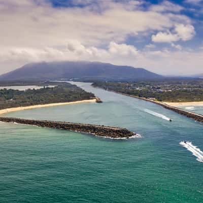 The Breakwall at North Haven New South Wales, Australia