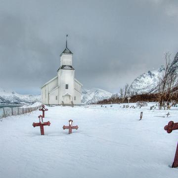 Gimsøy Church, Lofoten, Norway