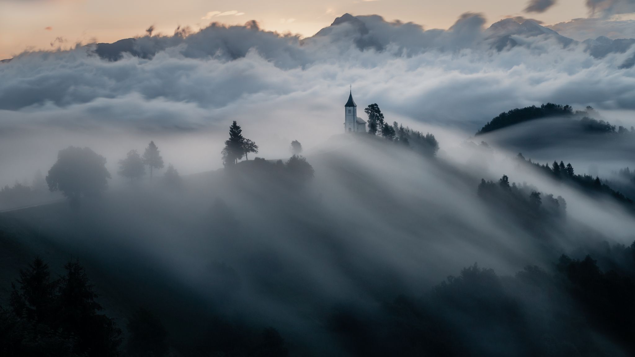 The Church of St. Primoz, Jamnik, Slovenia