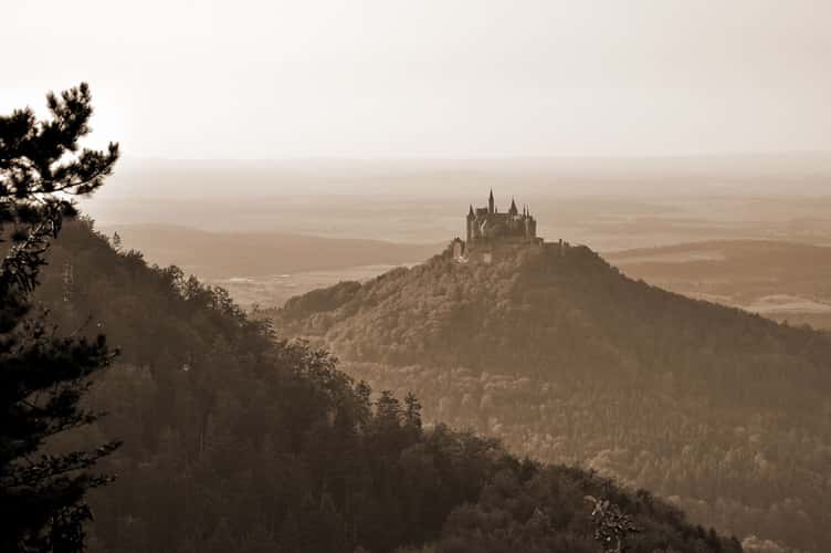 The view on Hohenzollern Castle from Zellerhorn Gipfel