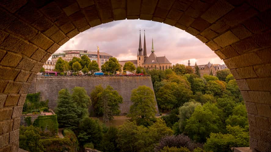 Under the Adolphe Bridge, Luxembourg City