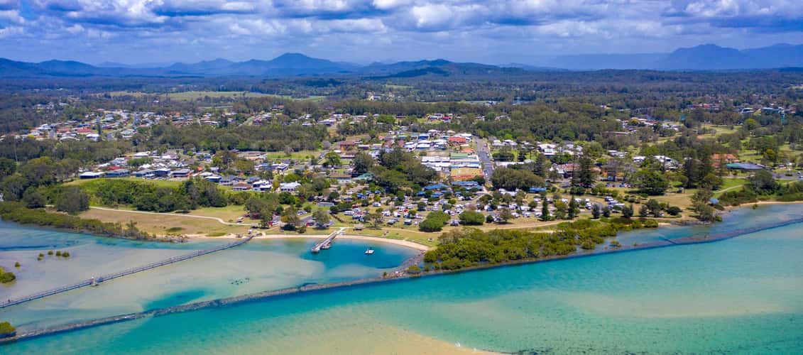 Urunga Town and breakwater New South Wales