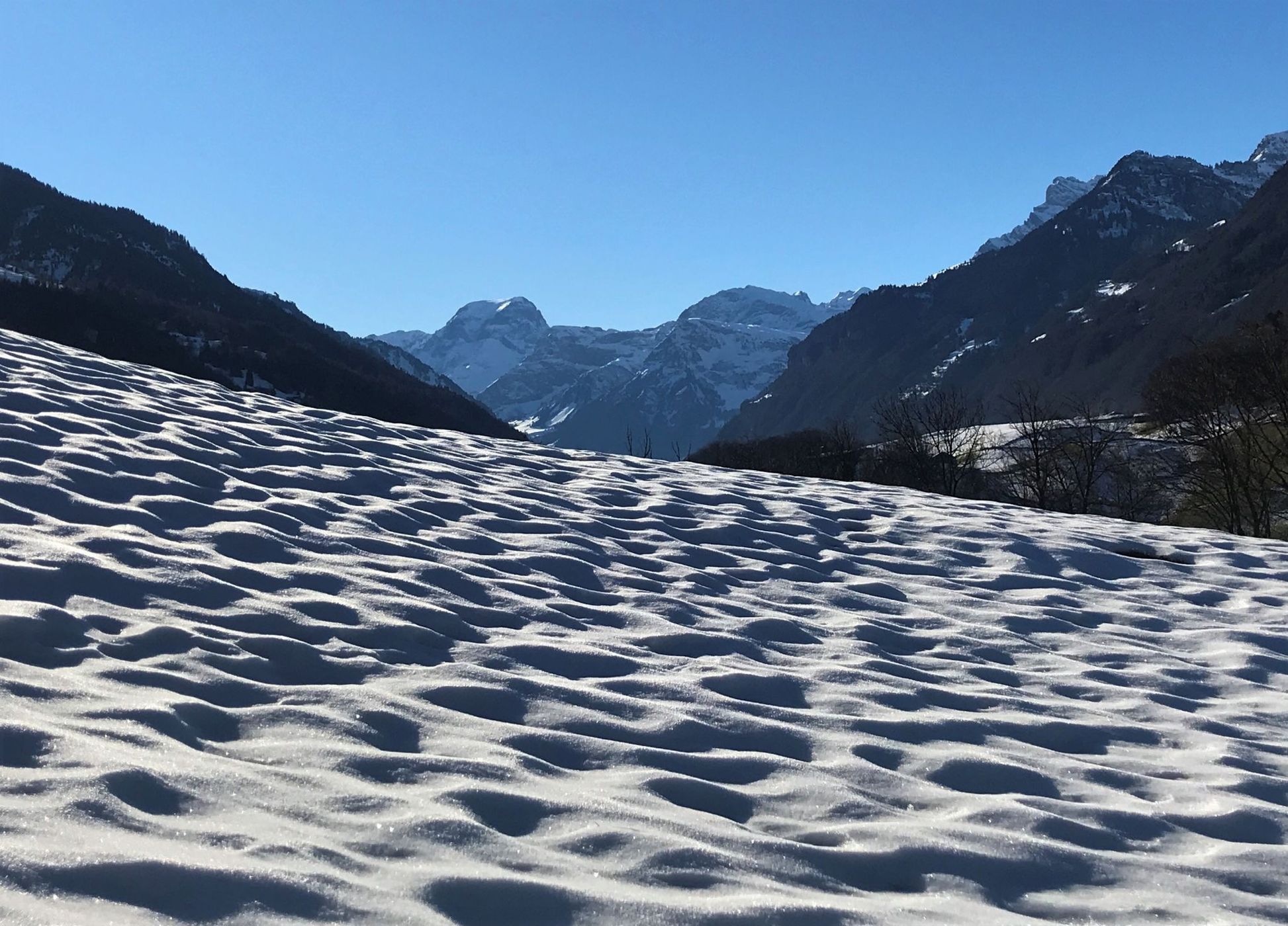 View on Mitlödi/GL, Switzerland