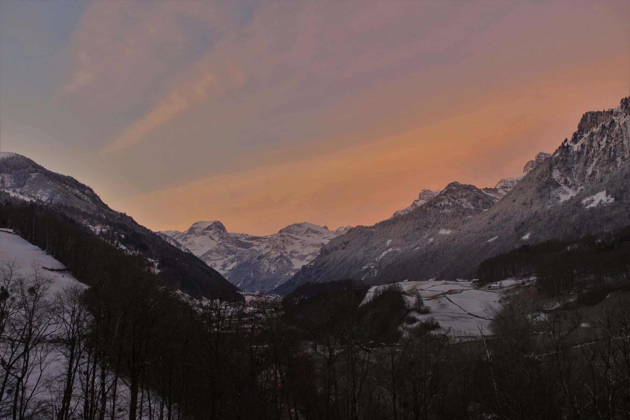 View on Mitlödi/GL, Switzerland