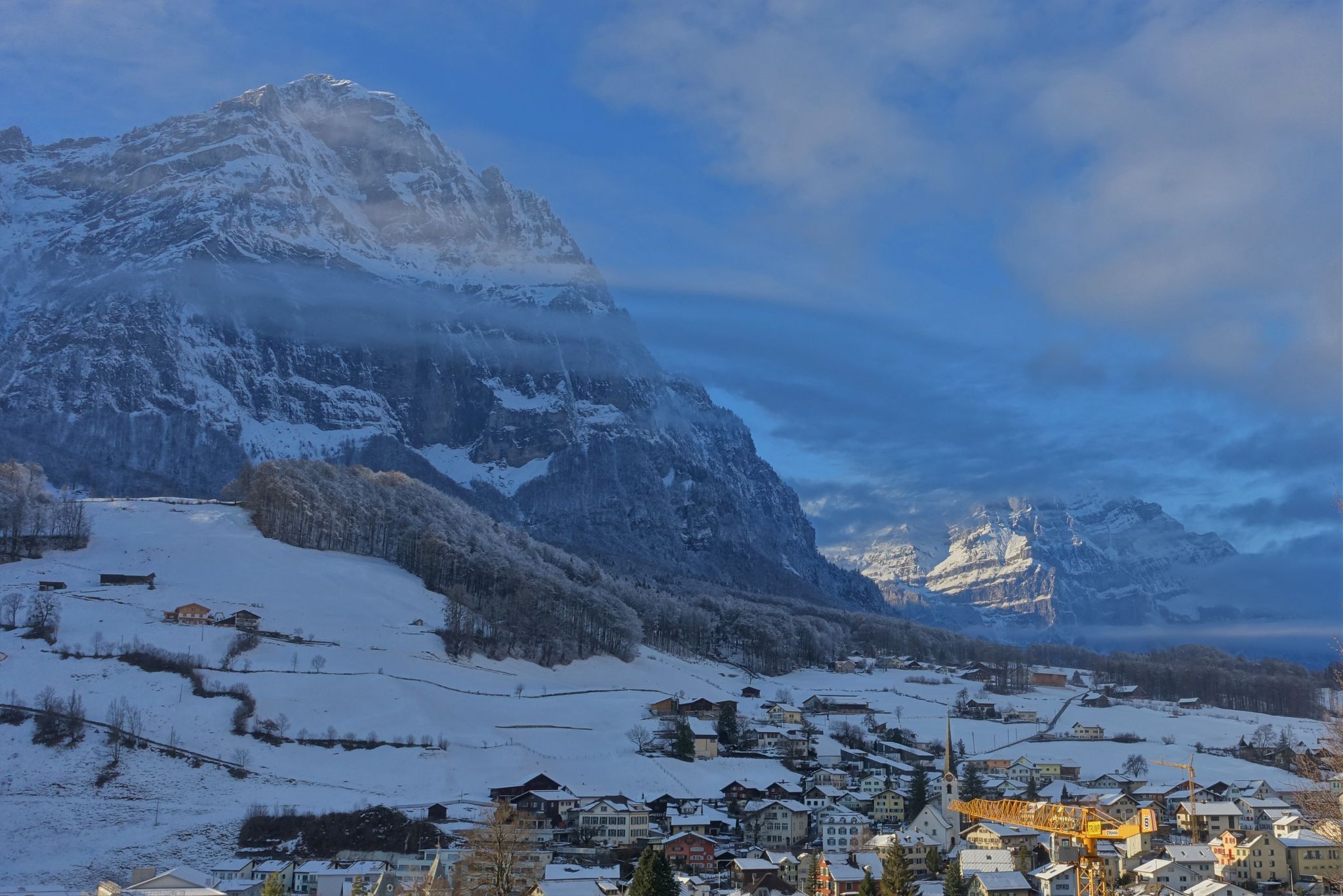 View on Mitlödi/GL, Switzerland