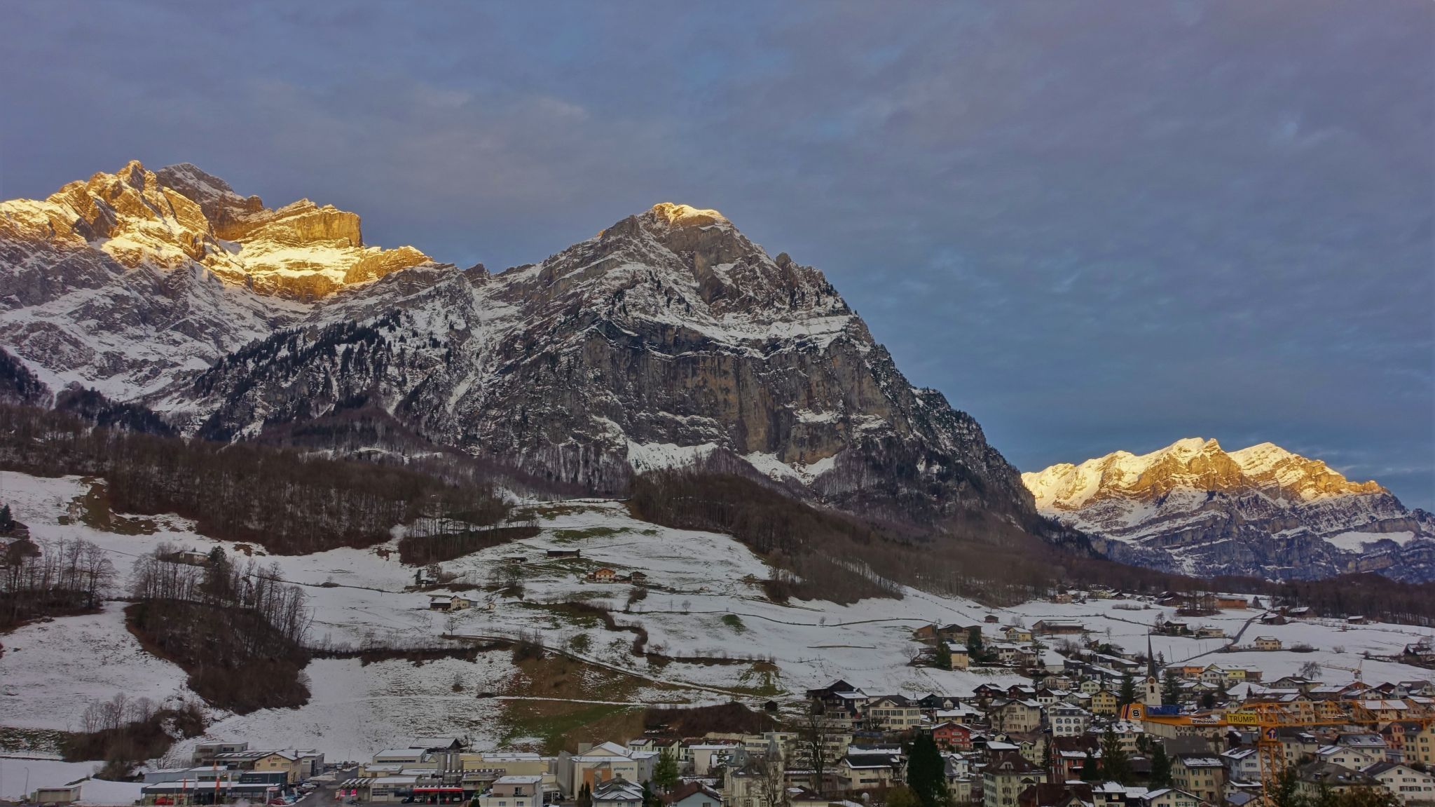 View on Mitlödi/GL, Switzerland
