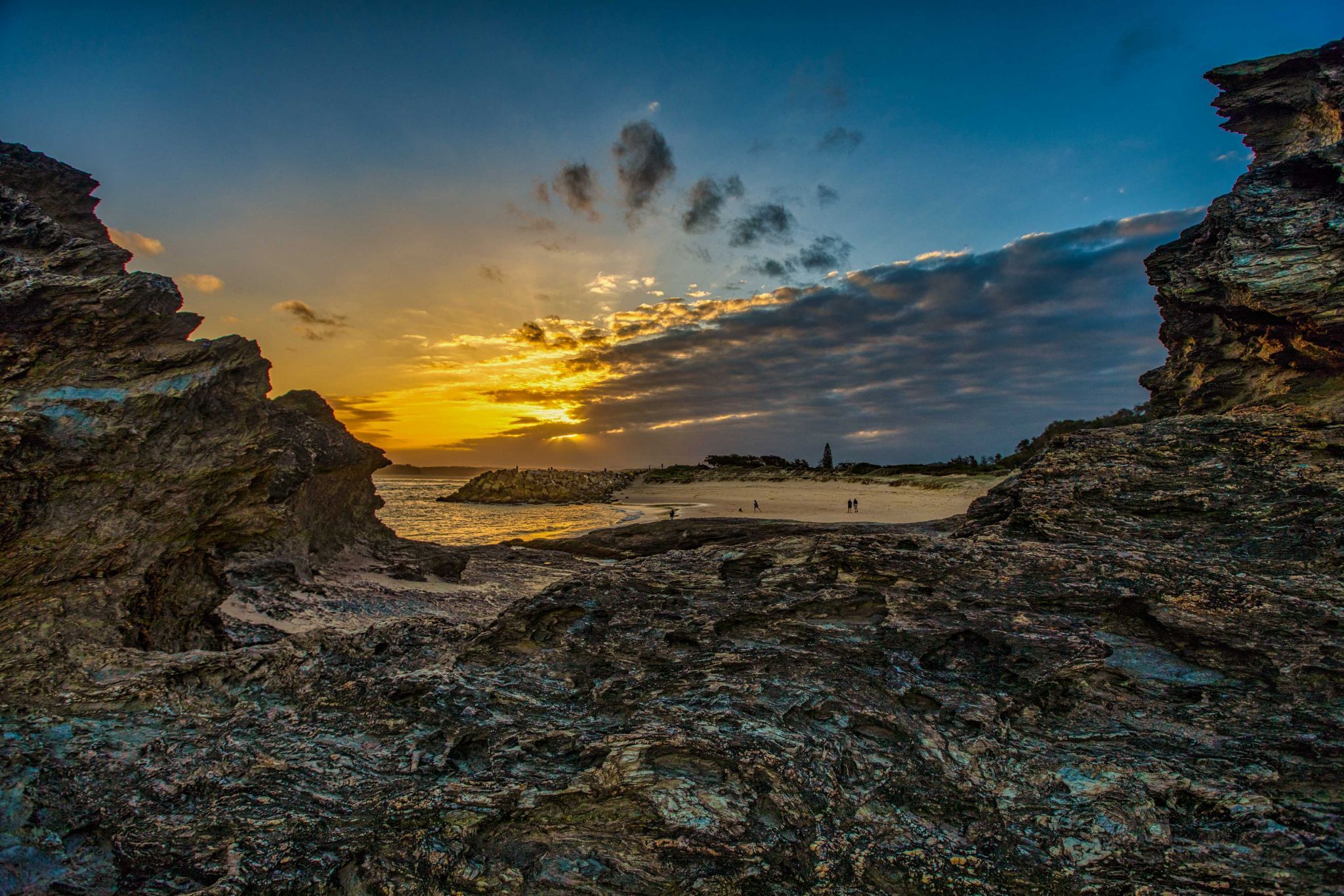 Wellington Rocks, Sunset, Nambucca Heads, New South Wales, Australia