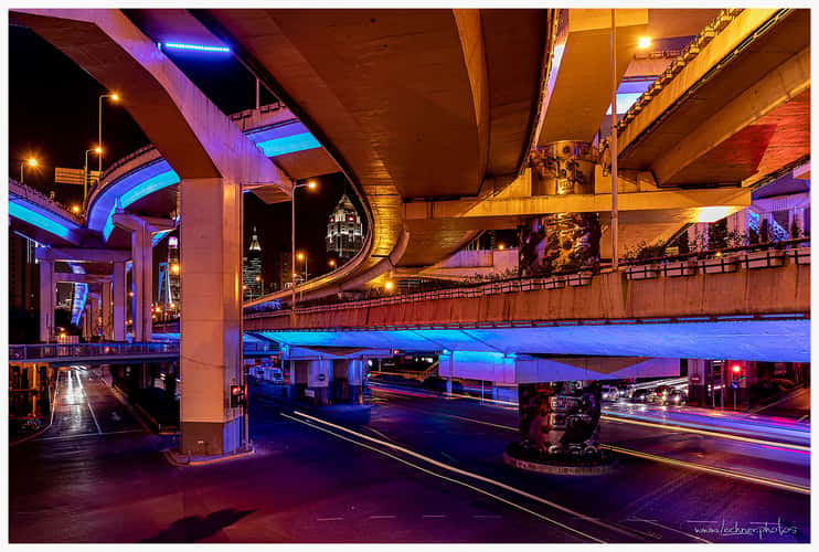 9 Dragons Column Highway intersection, Shanghai