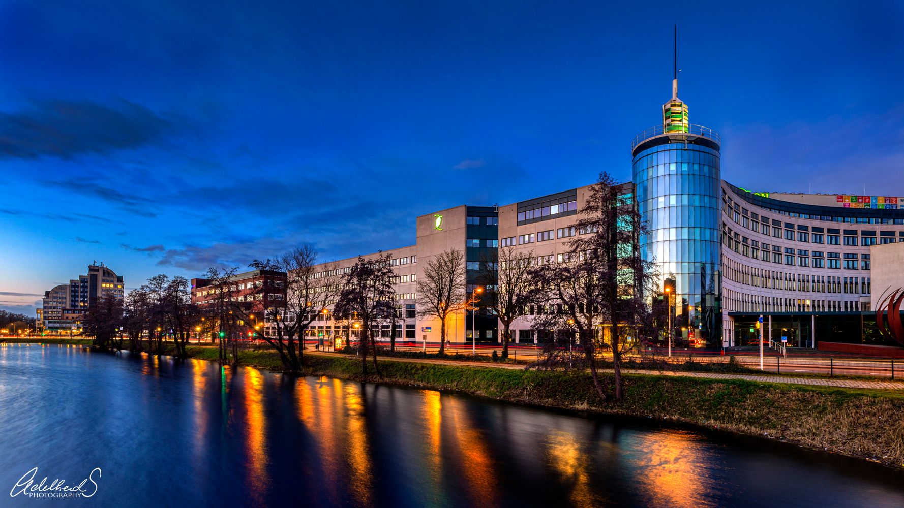 Along the canal in Deventer, Netherlands