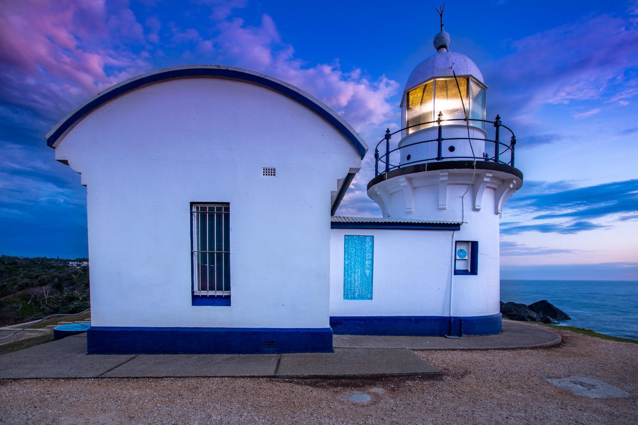 Blue hour tacking point Lighthouse Port Macquarie NSW, Australia