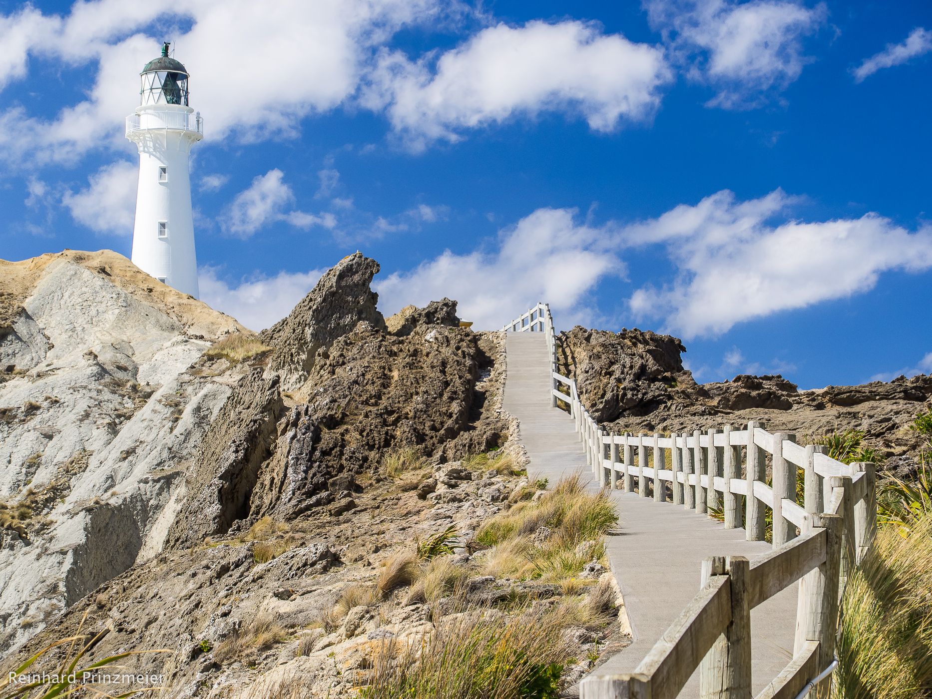 Castlepoint lighthouse, New Zealand