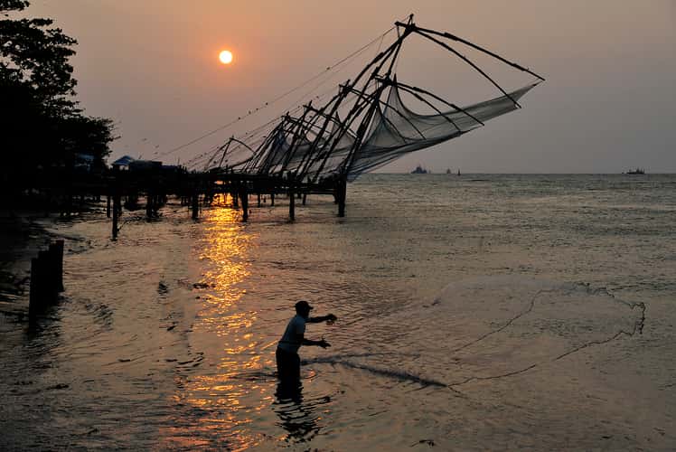 Chinese fishernets at Fort Kochi