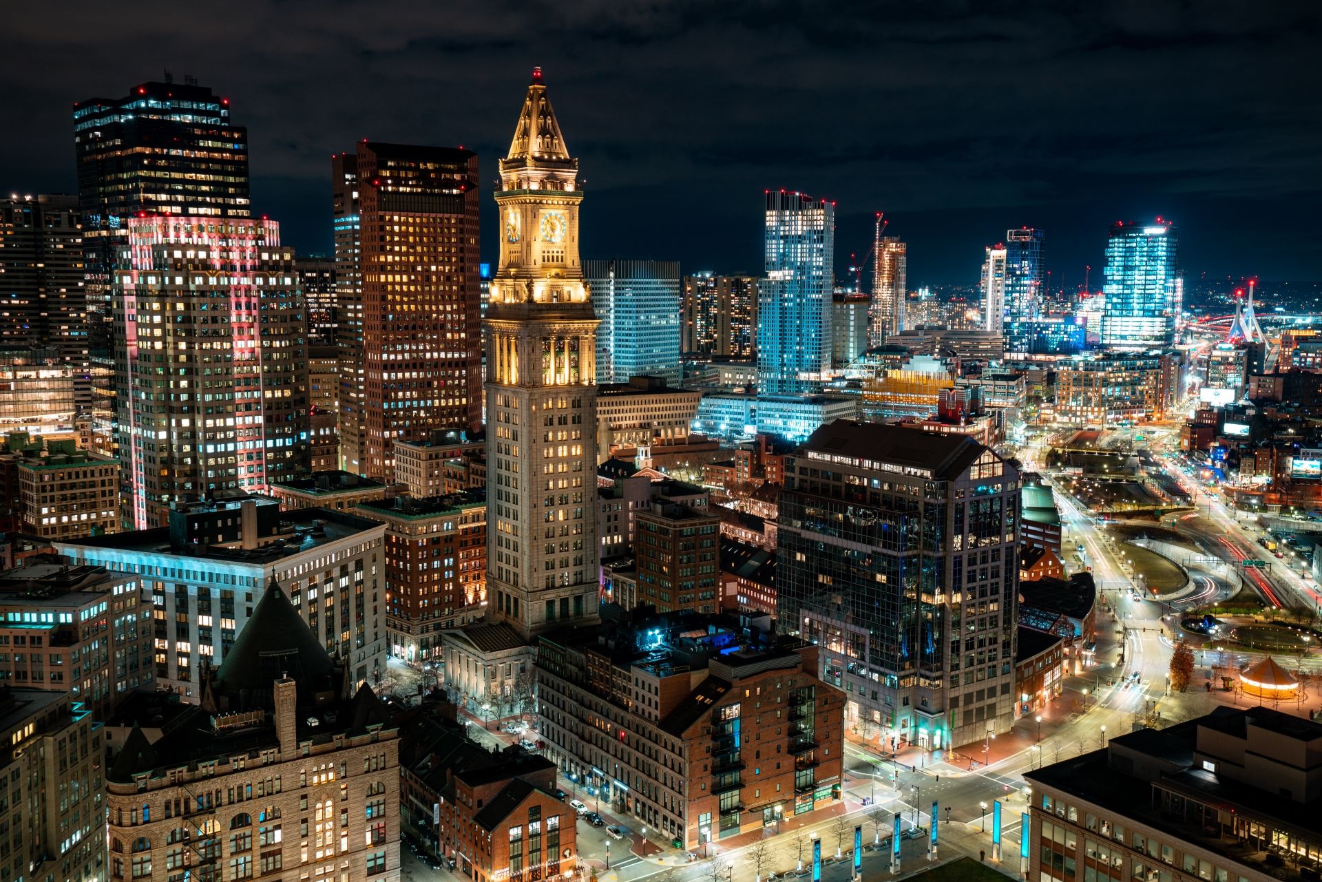 Boston Clock Tower View, USA