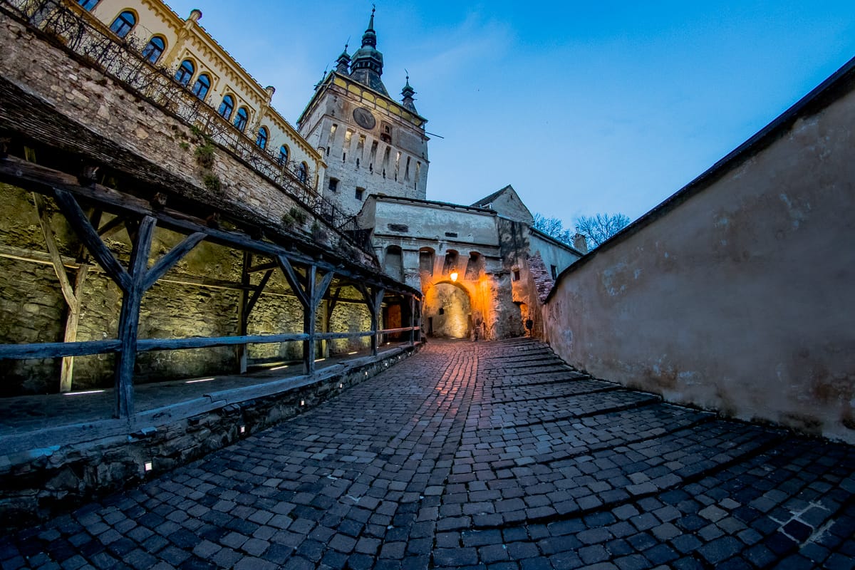 Clock Tower medieval fortress Sighisoara, Romania