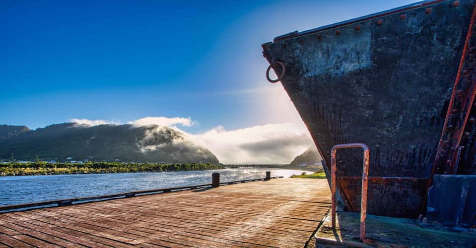 Coal Cart and fog lifting Greymouth South Island
