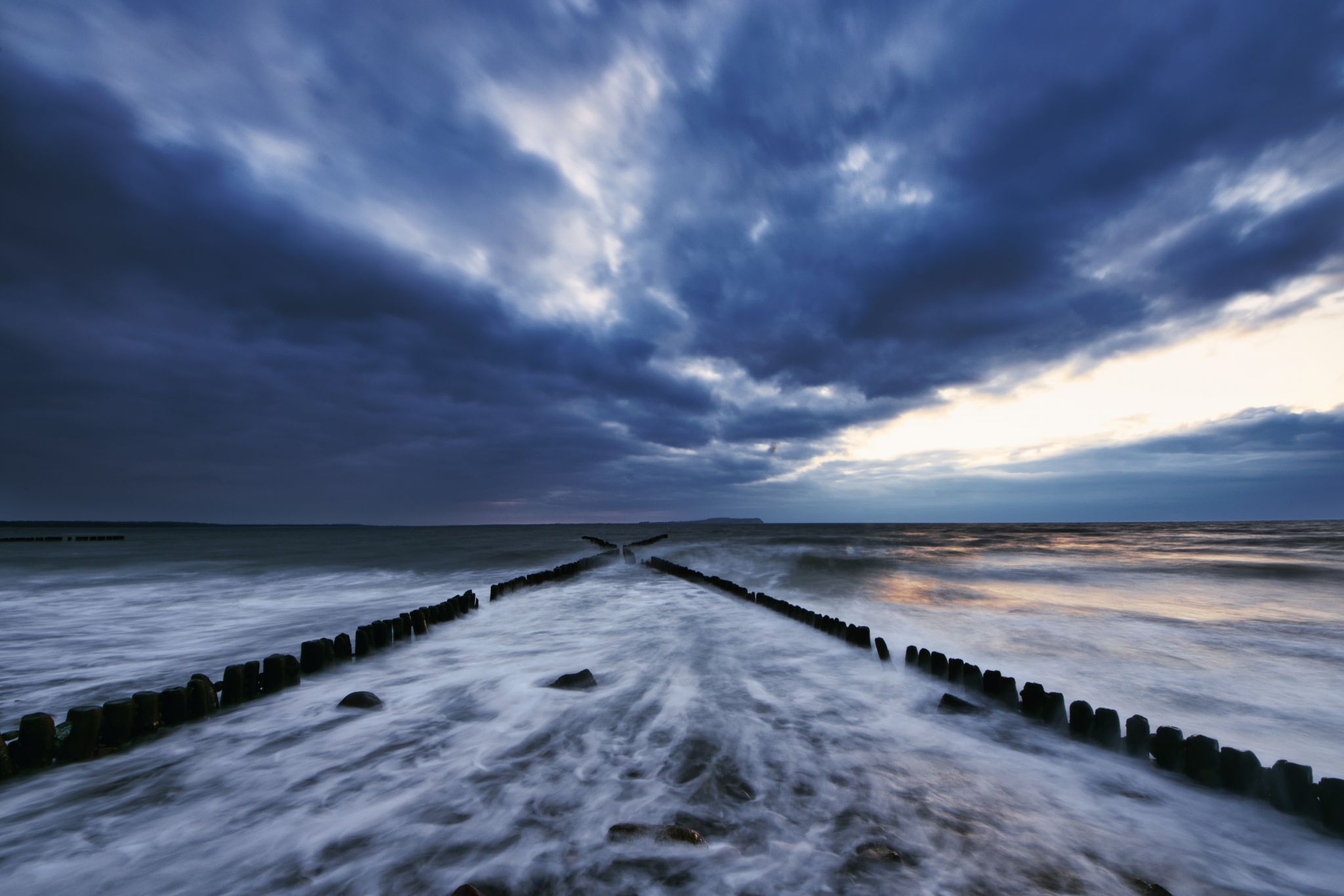 Cross on Dranske Beach, Germany