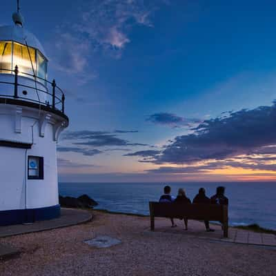 Blue hour tacking point Lighthouse Port Macquarie NSW, Australia