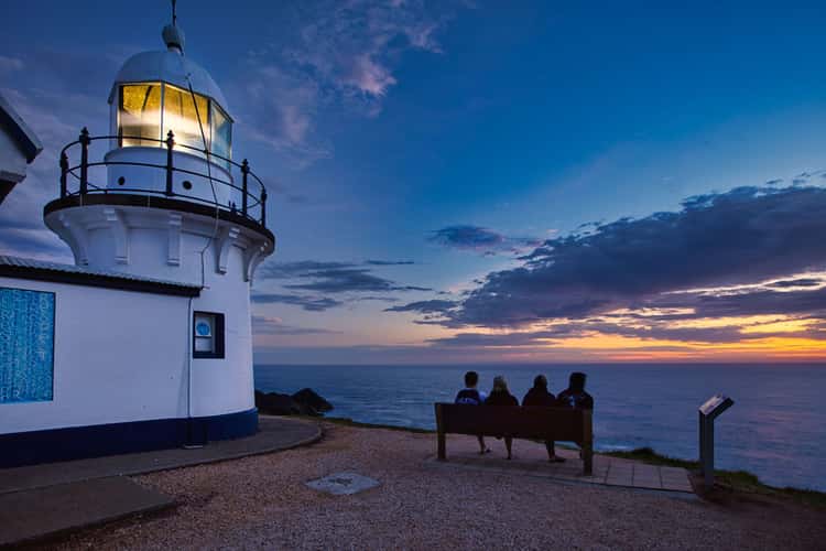 Blue hour tacking point Lighthouse Port Macquarie NSW