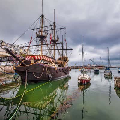 Golden Hind Ship, Brixham Harbour, United Kingdom