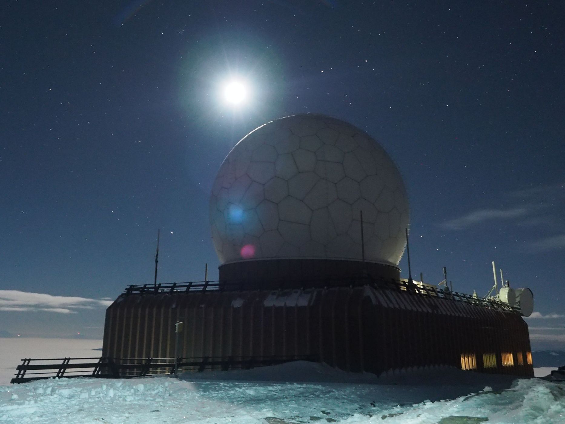 Goldhaube - military and civil air radar station, Austria