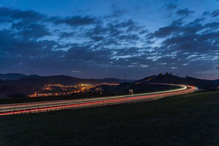 Highway near Nuttlar (Sauerland), Germany