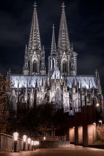 Hohenzollernbridge towards Cologne Cathedral