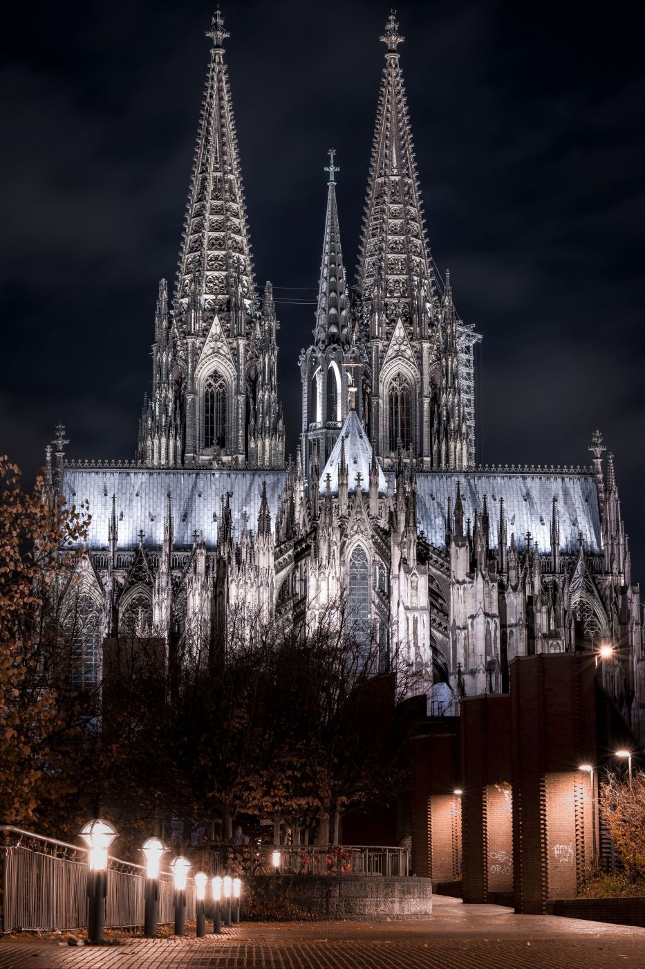 Hohenzollernbridge towards Cologne Cathedral, Germany