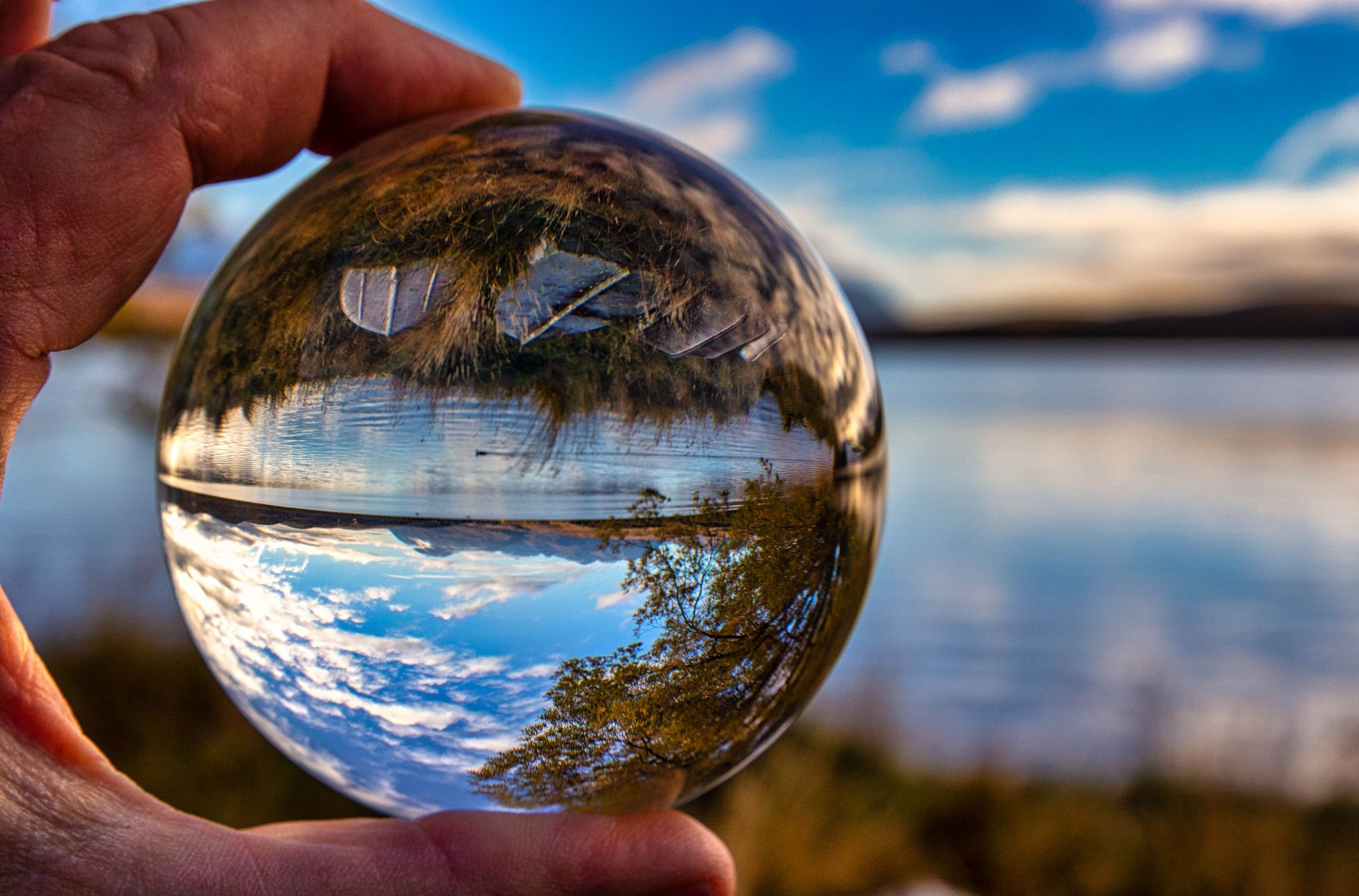 Lake Alexandrina glass ball Canterbury South Island, New Zealand