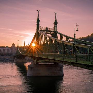 Liberty Bridge Sunset, Hungary