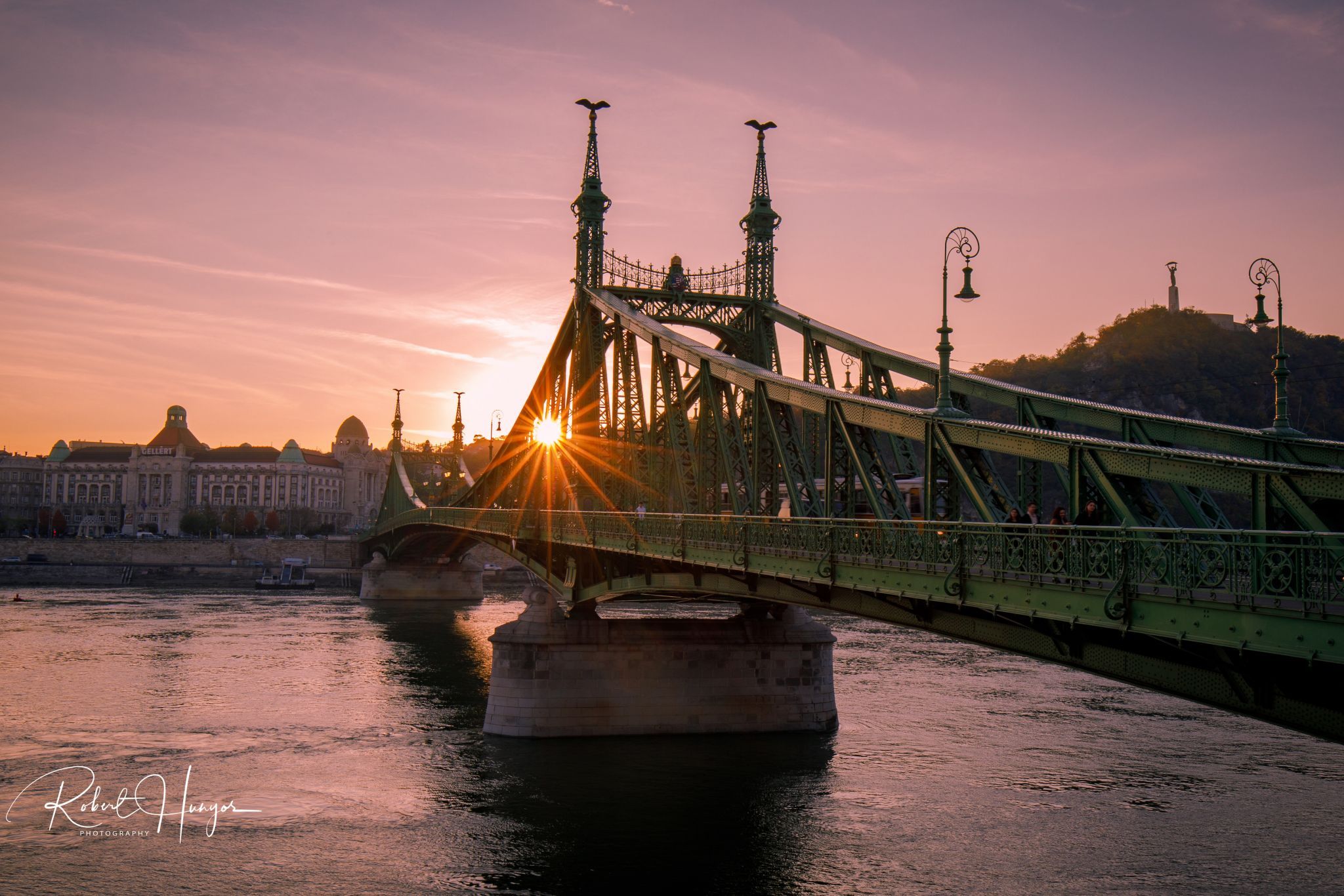 Liberty Bridge Sunset, Hungary