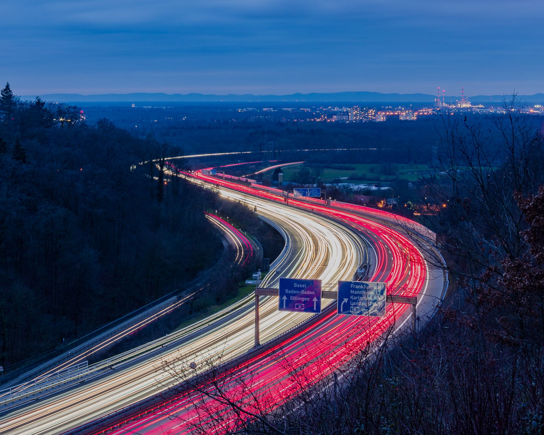 Lighttrails Karlsruhe, Germany