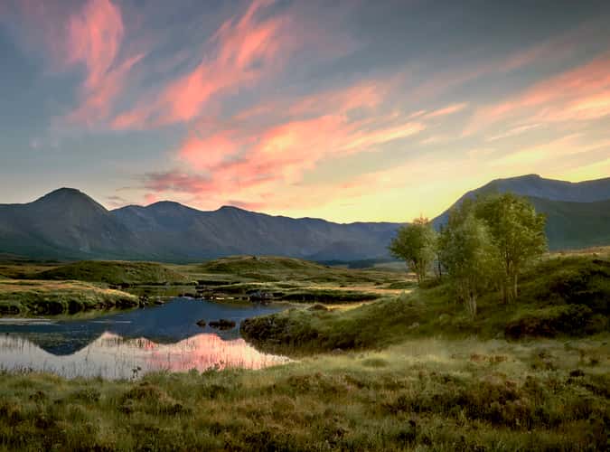 LOCH LEVEN SUNSET at Glencoe