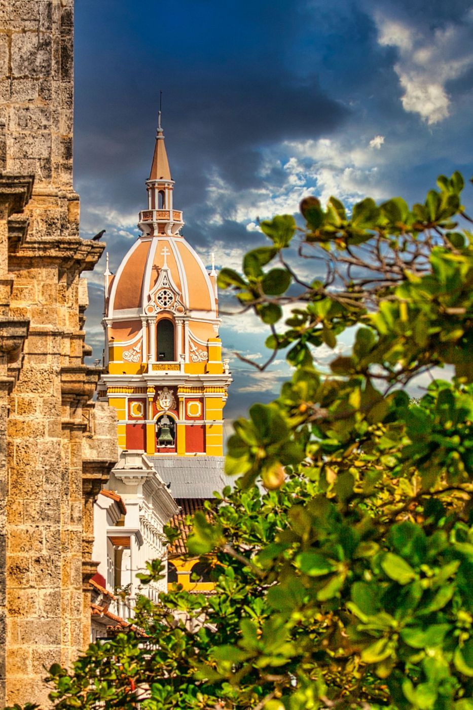 looking through to Cathedral, Cartagena, Colombia