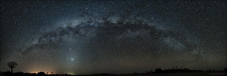 Milky way in southern Africa