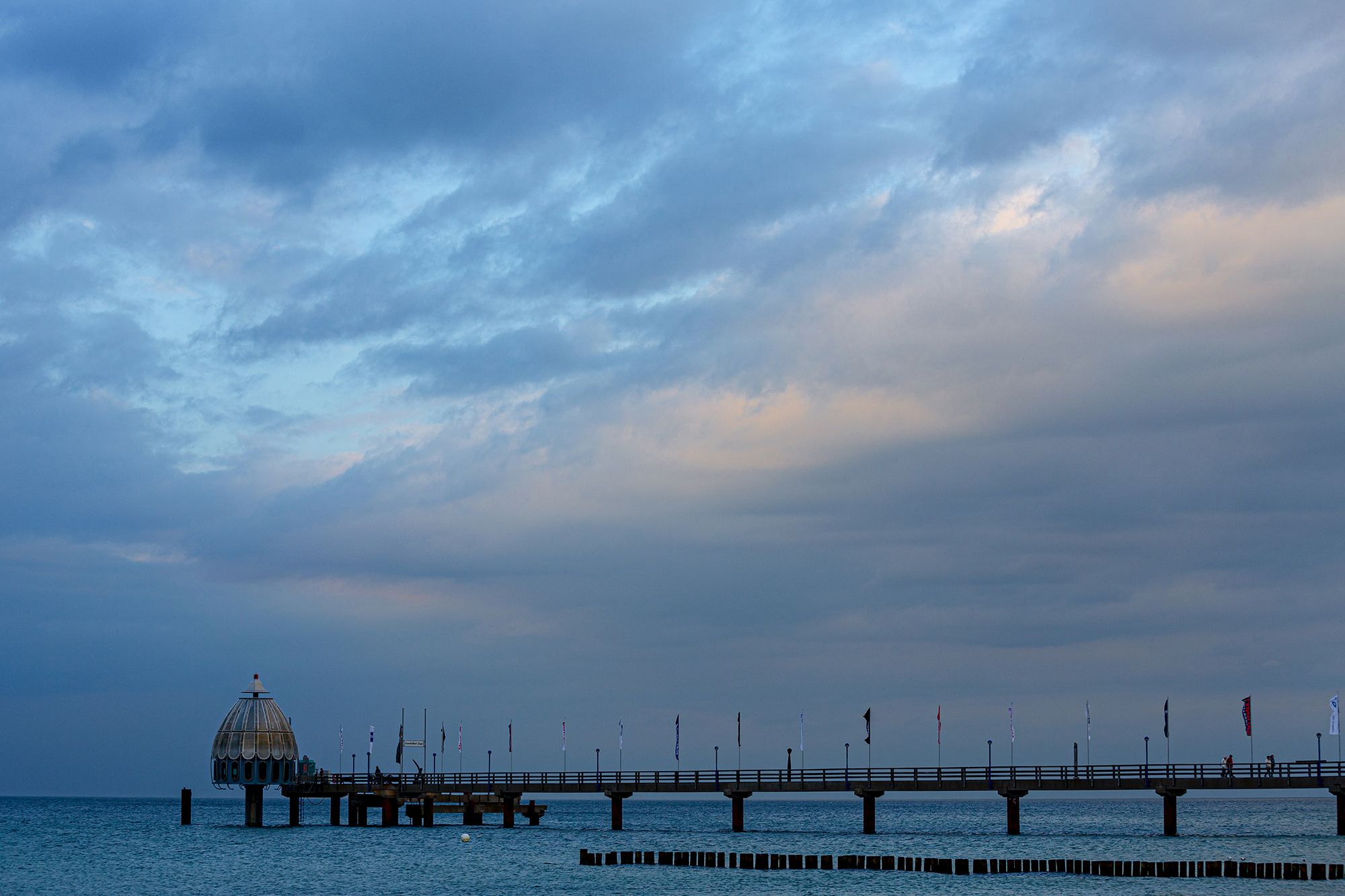 Morning on the Baltic Sea coast near Zingst, Germany