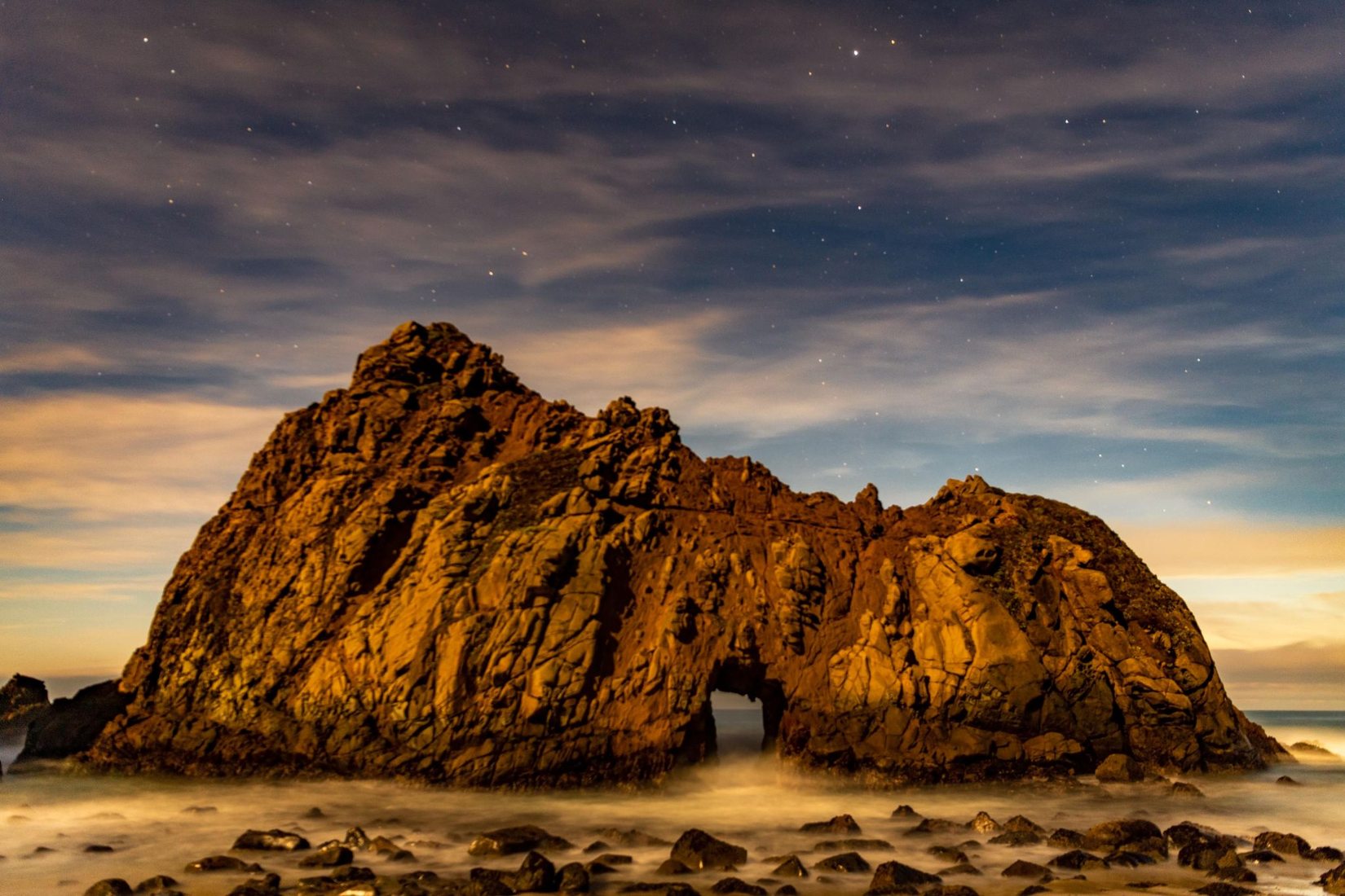 Pfeiffer Beach Sea Cave, USA