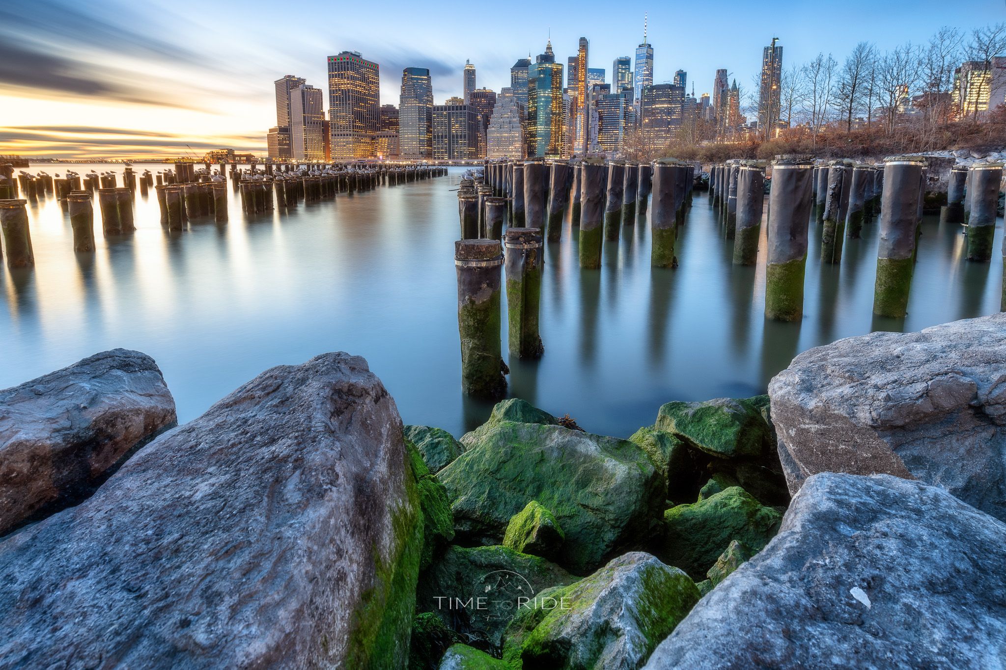 New York City Skyline from Pier 1, Brooklyn, USA