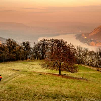 Sundown in Visegrád Mountains, Hungary