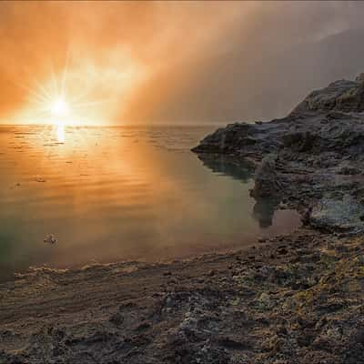 Sunset at Kawah Ijen, Indonesia