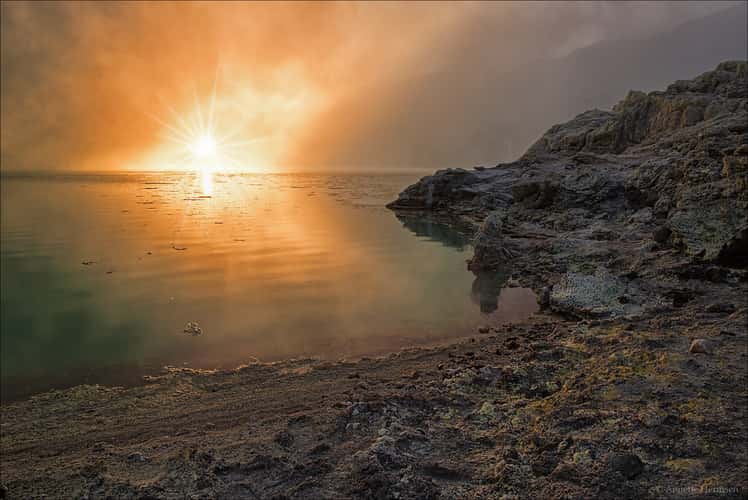Sunset at Kawah Ijen