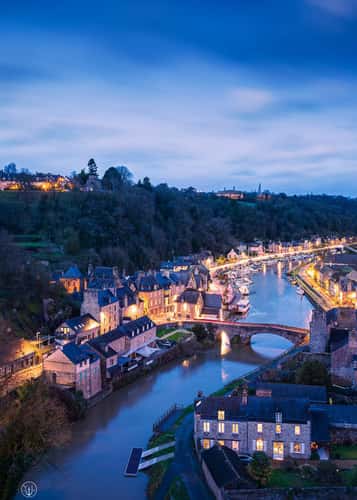 View from the bridge at Dinan