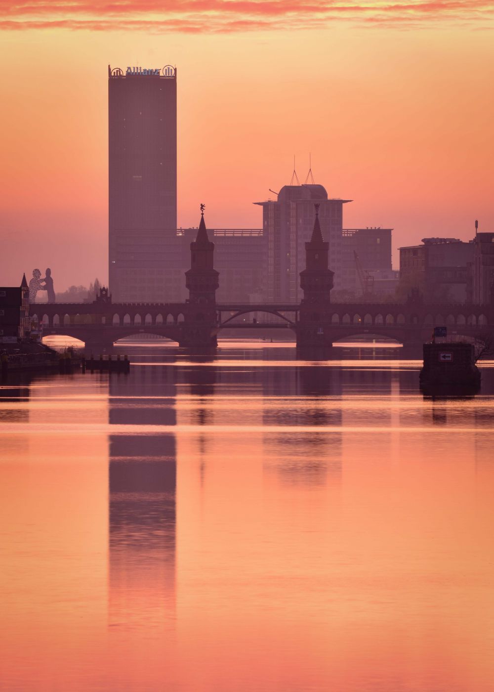 View of Oberbaum Bridge, Berlin, Germany