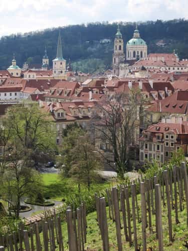 Above the Palace Gardens below Prague Castle