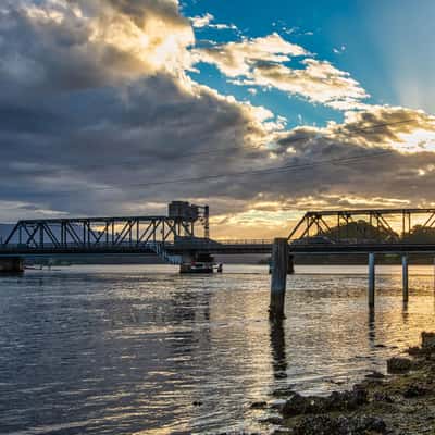 Bridge at sunset Narooma South Coast NSW, Australia