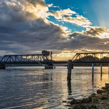 Bridge at sunset Narooma South Coast NSW, Australia